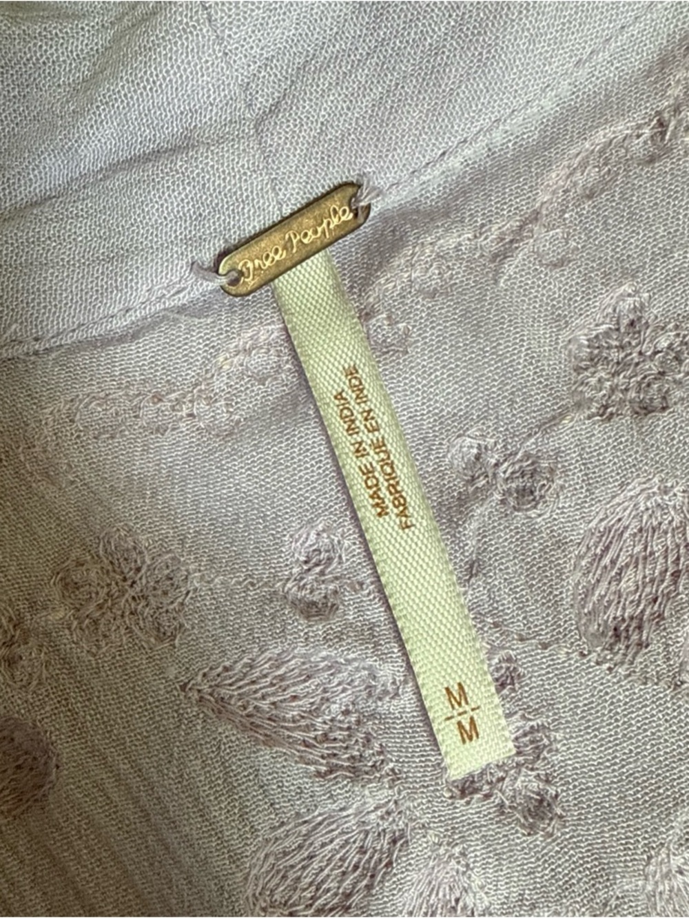 Free People Lavender Maxi Dress with Blush Embroidery - Picture 10 of 14